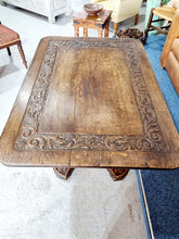 Load image into Gallery viewer, Carved Oak 19th Century Breakfast Table
