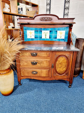 Load image into Gallery viewer, Victorian Walnut &amp; Burr Walnut Wash Stand
