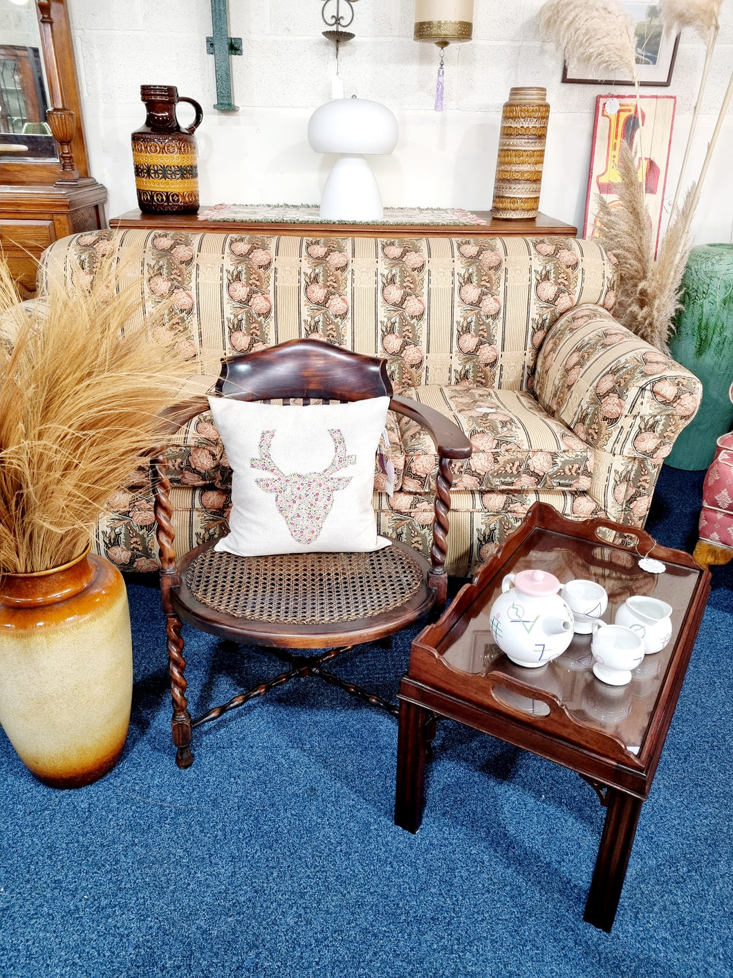 Half Spindle Back Bergere Tub Chair