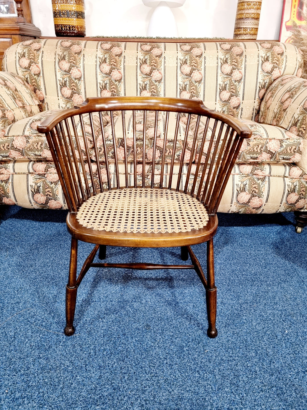Spindle Back Bergere Seat Chair
