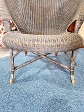 Load image into Gallery viewer, Early 20th century 1920/1930&#39;s Loom Shell Shaped Wicker Chair

