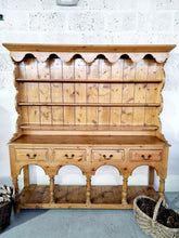 Load image into Gallery viewer, Rustic Pitch Pine Farmhouse Dresser
