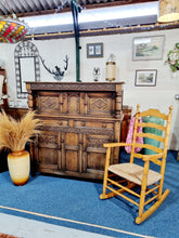 Load image into Gallery viewer, Antique Oak Court Cupboard With Secret Drawer
