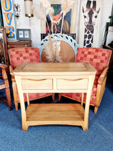 Load image into Gallery viewer, Oak Console Hall Table

