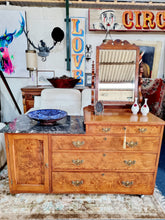 Load image into Gallery viewer, Victorian Pitch Pine Dressing Table/Wash Stand
