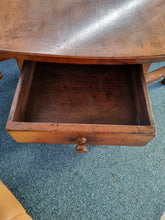 Load image into Gallery viewer, Solid Oak Antique Gateleg Dining Table With A Drawer
