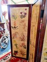 Load image into Gallery viewer, Antique Vintage Three Fold Screen Room Divider
