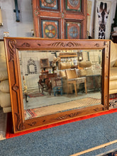 Load image into Gallery viewer, Oak Antique Victorian Wall Mirror
