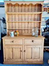 Load image into Gallery viewer, Old Rustic Pine Farmhouse Dresser
