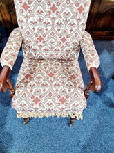 Load image into Gallery viewer, Victorian Mahogany High Back Armchair
