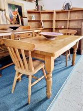 Load image into Gallery viewer, Old Pine Farmhouse Kitchen Table
