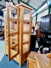 Load image into Gallery viewer, Oak Glazed Display Cabinet

