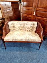 Load image into Gallery viewer, Victorian Mahogany Framed Bergere Sofa
