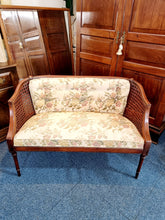 Load image into Gallery viewer, Victorian Mahogany Framed Bergere Sofa
