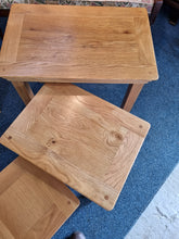Load image into Gallery viewer, Light Oak Nest Of Three Tables
