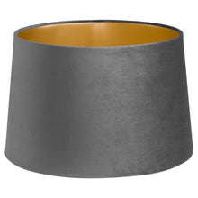 Load image into Gallery viewer, Grey Velvet Lamp And Ceiling Shade
