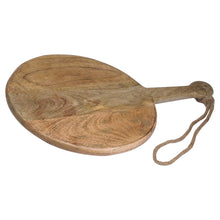 Load image into Gallery viewer, Large Round Hanging Hard Wood Chopping Board
