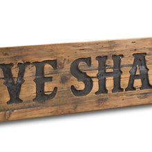 Load image into Gallery viewer, Love Shack Rustic Wooden Message Plaque
