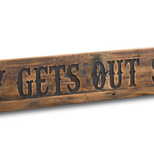 Load image into Gallery viewer, Sober Rustic Wooden Message Plaque
