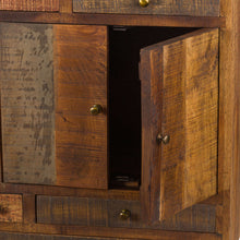 Load image into Gallery viewer, Multi Draw Reclaimed Industrial Chest With Brass Handle
