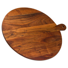 Load image into Gallery viewer, Large Round Hardwood Chopping Board
