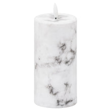 Load image into Gallery viewer, Luxe Collection Natural Glow 3x6 Marble Effect LED Candle
