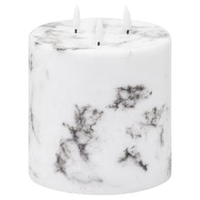 Load image into Gallery viewer, Luxe Collection Natural Glow 6x6 Marble Effect LED Candle
