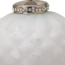 Load image into Gallery viewer, The Noel Collection White Textured Small Hanging Bauble
