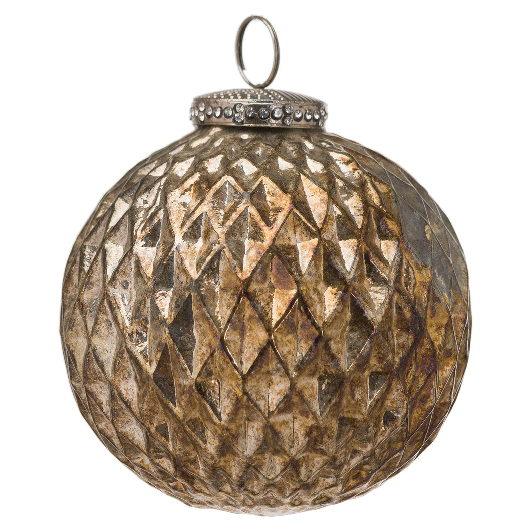 The Noel Collection Burnished  Large Honeycomb Bauble
