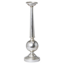 Load image into Gallery viewer, Antique Silver Large Column Candle Stand
