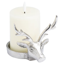 Load image into Gallery viewer, Farrah Collection Silver Stag Candle Holder
