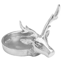 Load image into Gallery viewer, Farrah Collection Silver Stag Candle Holder
