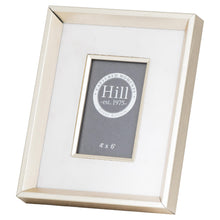 Load image into Gallery viewer, Antiqued Pewter Deep Framed  White Velvet 4X6 Photo Frame

