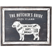 Load image into Gallery viewer, Butchers Cuts Lamb Wall Plaque

