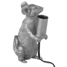 Load image into Gallery viewer, Marvin The Mouse Silver Table Lamp
