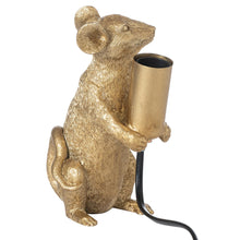 Load image into Gallery viewer, Marvin The Mouse Gold Table Lamp
