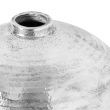 Load image into Gallery viewer, Large Hammered Silver Astral Vase

