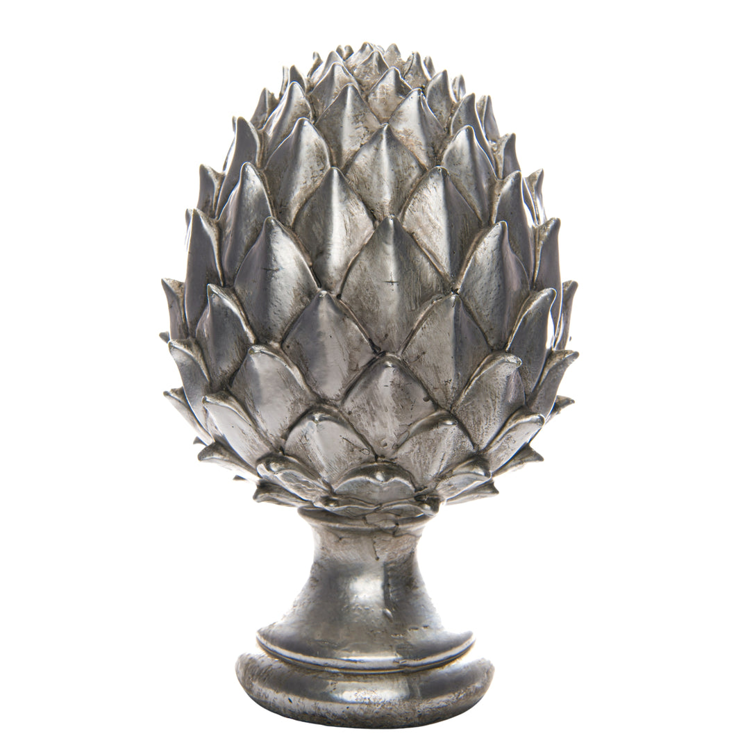 Large Silver Pinecone Finial