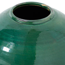 Load image into Gallery viewer, Garda Emerald Glazed Tiber Vase
