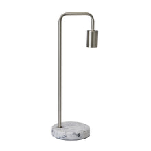 Load image into Gallery viewer, Marble And Silver Industrial Desk Lamp
