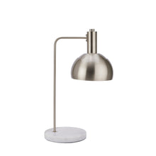 Load image into Gallery viewer, Marble And Silver Industrial Adjustable Desk Lamp
