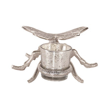 Load image into Gallery viewer, Silver Dragonfly Tealight Holder
