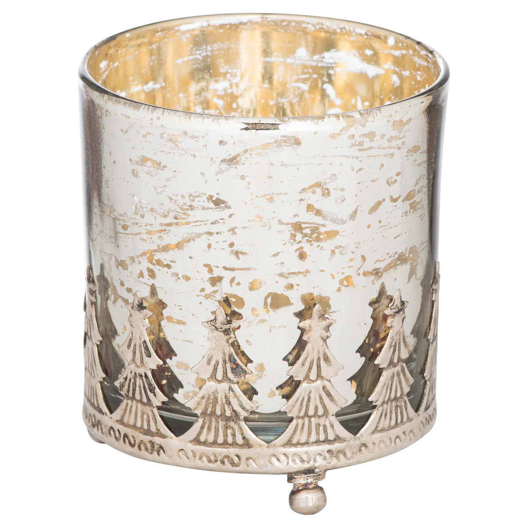 The Lustre Collection Christmas Large Candle Holder