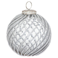 Load image into Gallery viewer, The Noel Collection Smoked Midnight Swirl Bauble
