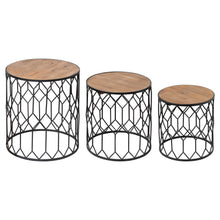 Load image into Gallery viewer, Set Of Three Honeycomb Side Tables
