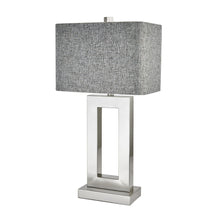 Load image into Gallery viewer, Baleria Chrome Lamp With Woven Shade
