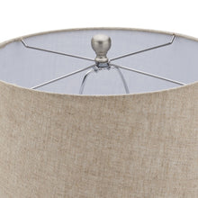 Load image into Gallery viewer, Acantho Grey Ceramic Lamp With Linen Shade
