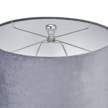 Load image into Gallery viewer, Shamrock Metallic Glass Lamp With Velvet Shade
