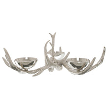 Load image into Gallery viewer, Silver Antler Serving Bowls Ornament
