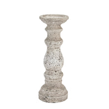 Load image into Gallery viewer, Small Stone Ceramic Column Candle Holder
